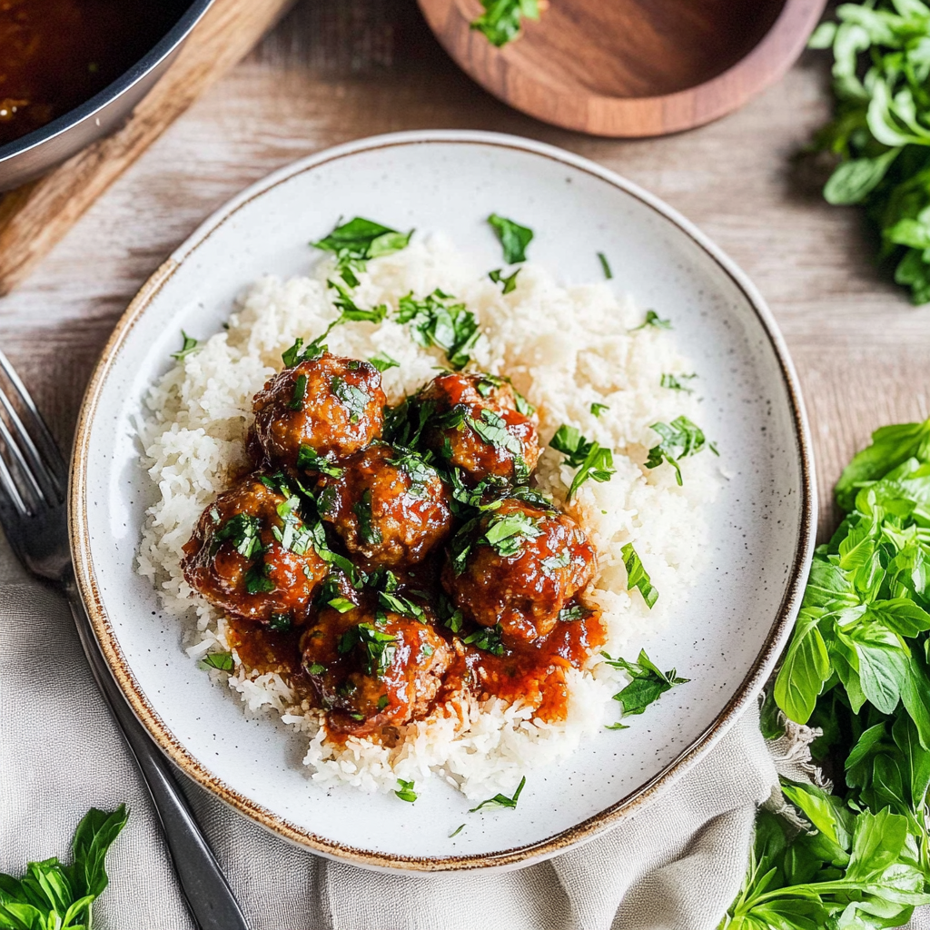 Recipe preparation for porcupine meatballs