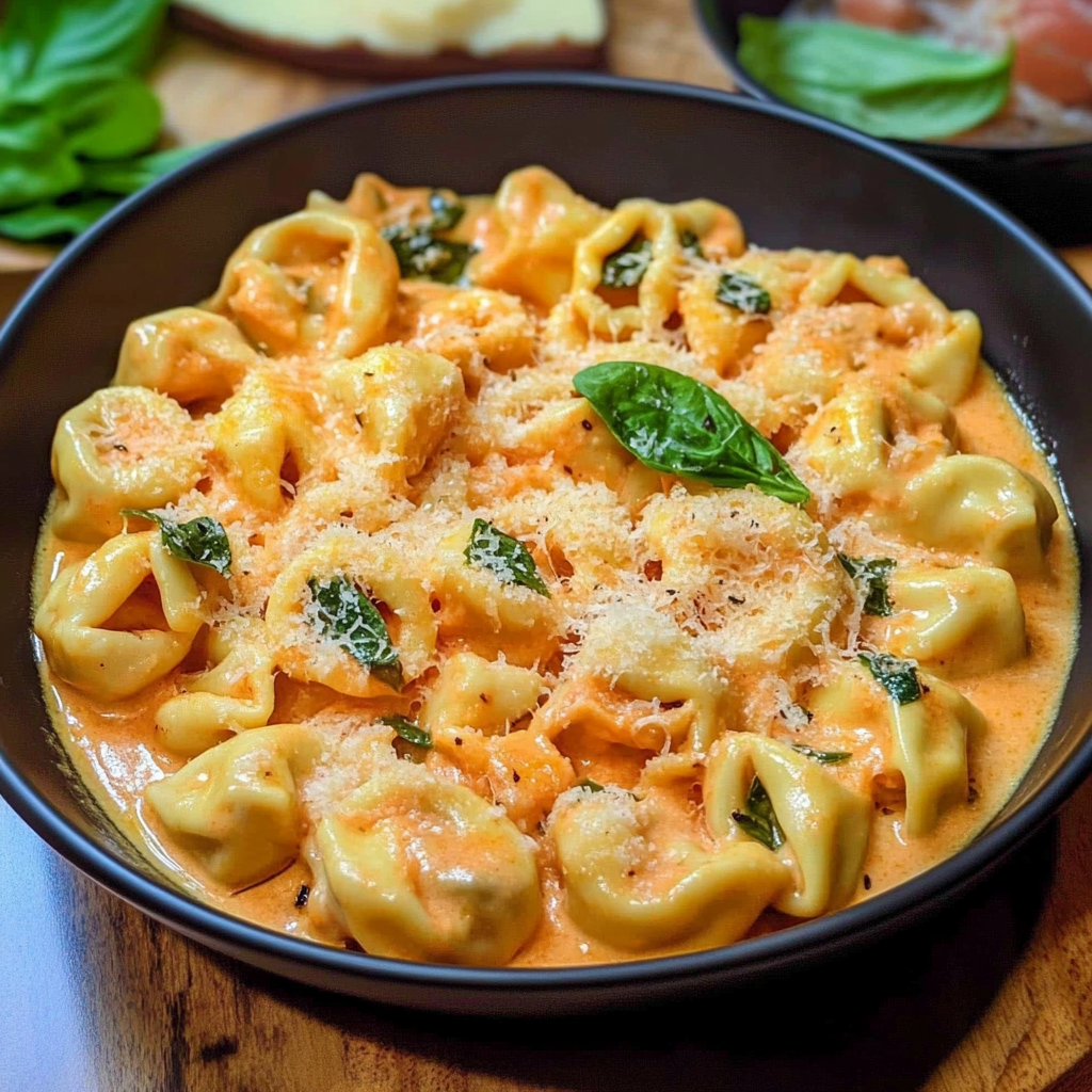 Recipe preparation for crockpot chicken tortellini