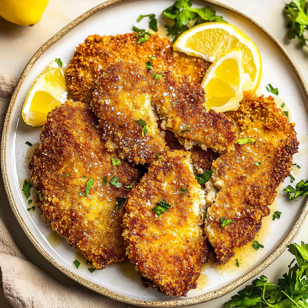 Recipe preparation for crispy parmesan crusted chicken