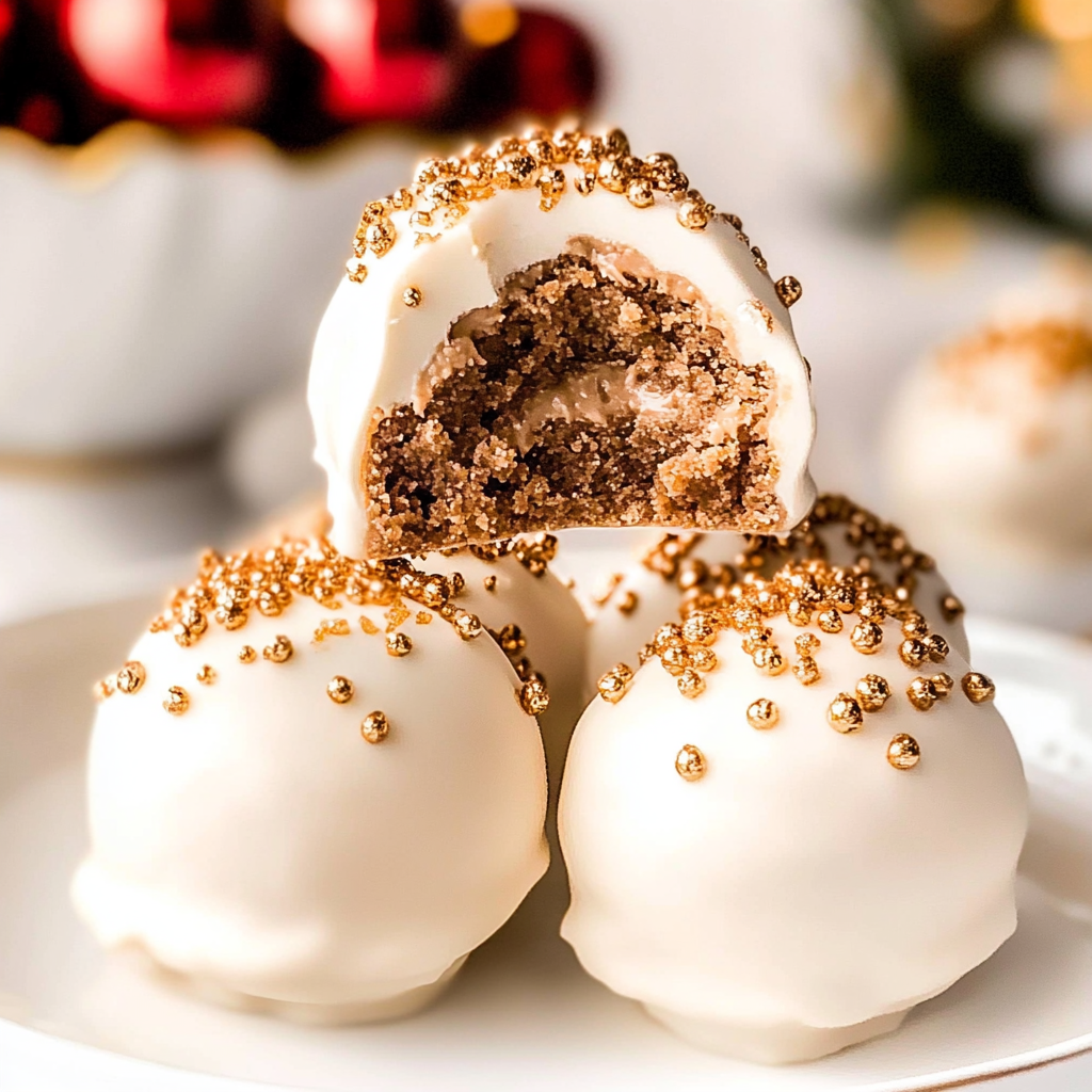 Recipe preparation for Gingerbread Cookie Truffles