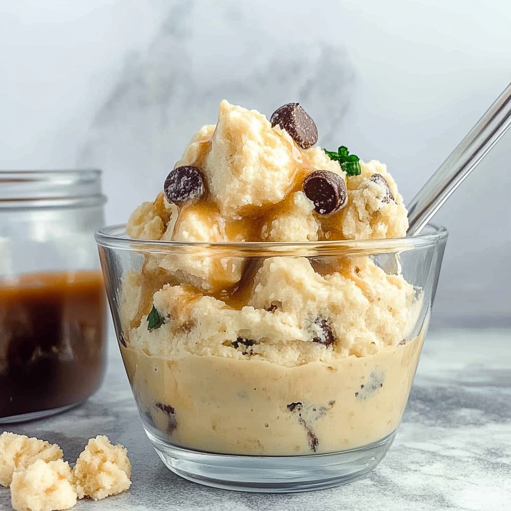 Recipe preparation for Cottage Cheese Cookie Dough Protein Cups