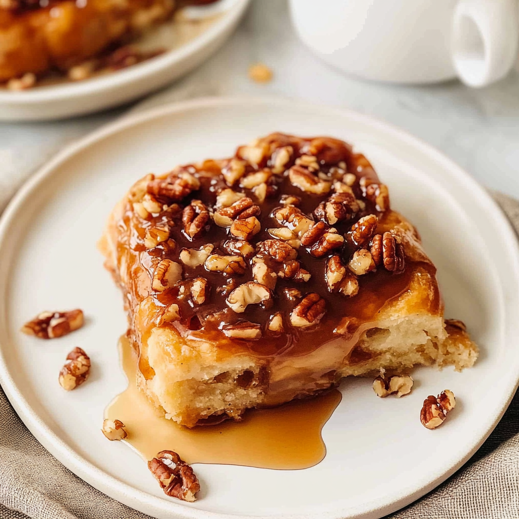 Recipe preparation for Caramel Pecan Sticky Buns