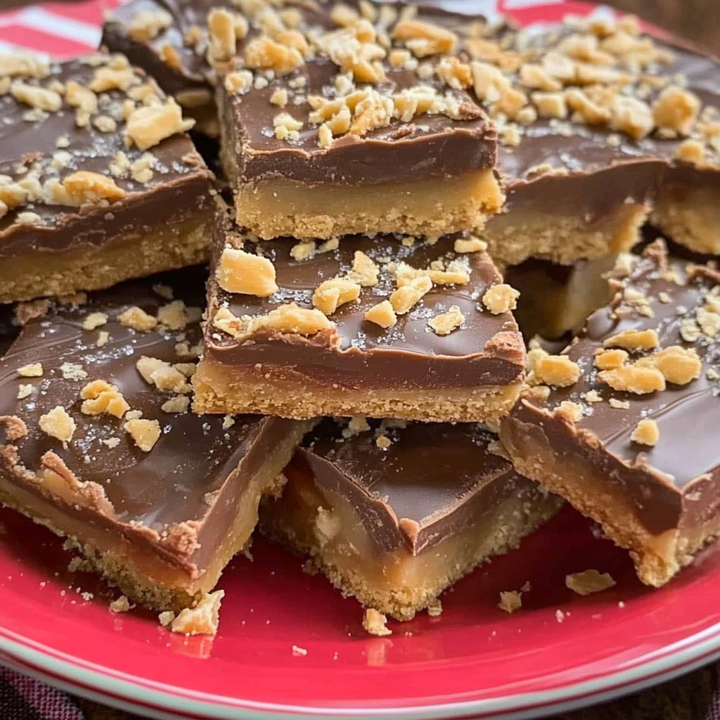 Recipe preparation for Chocolate Covered Toffee Candy Bites