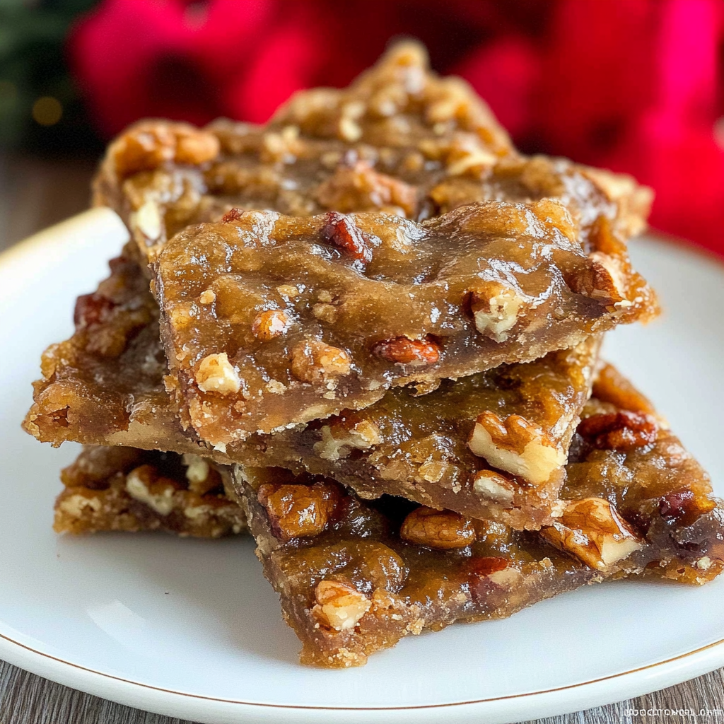 Recipe preparation for Salted Pecan Praline Toffee