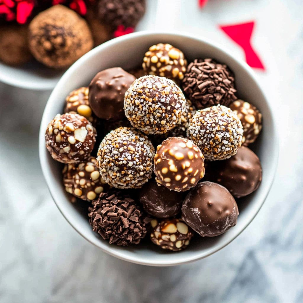 Recipe preparation for Holiday Chocolate Truffles