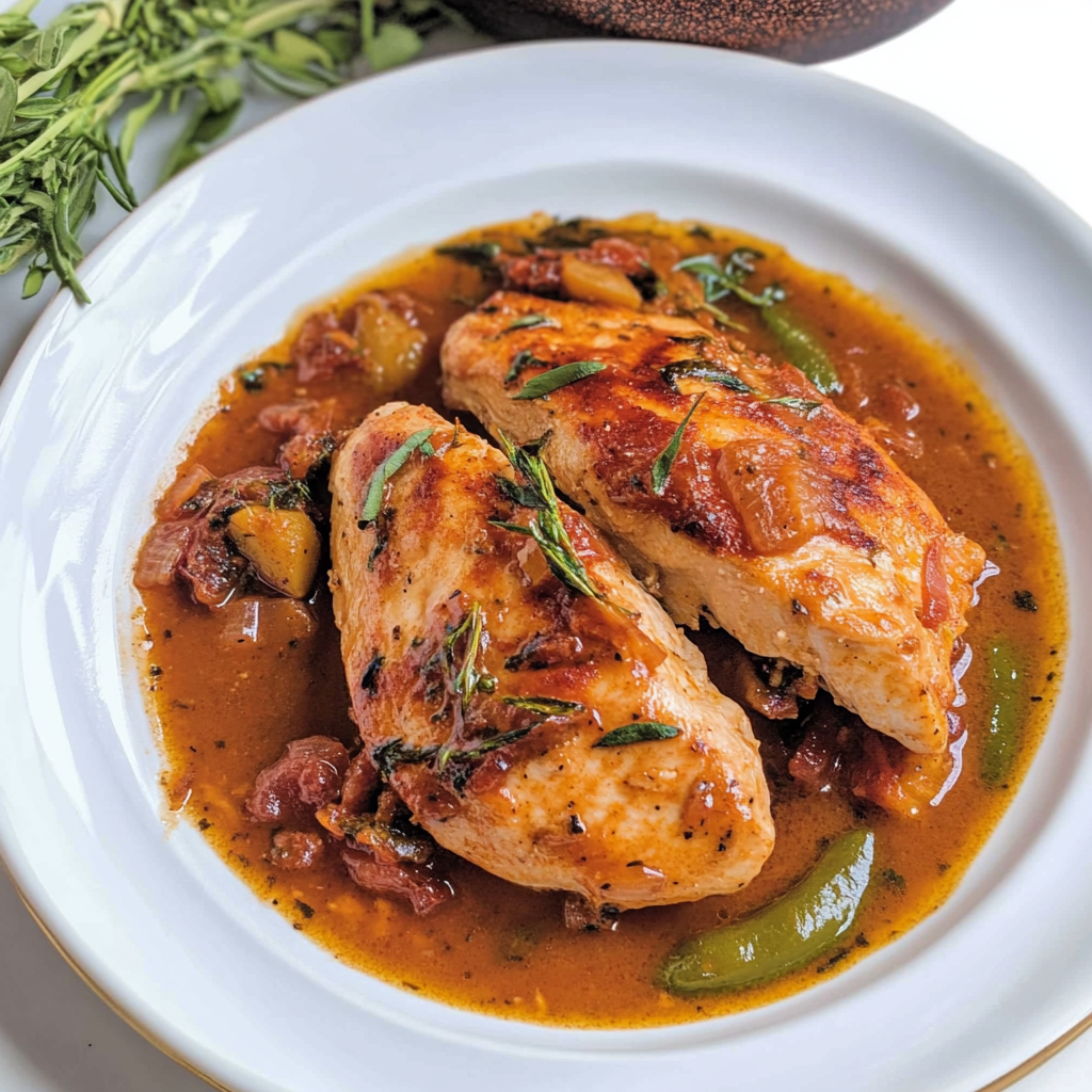 Recipe preparation for Chicken Chasseur Recipe