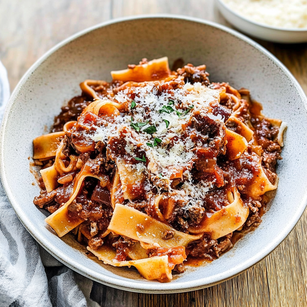 Recipe preparation for Short Rib Ragu
