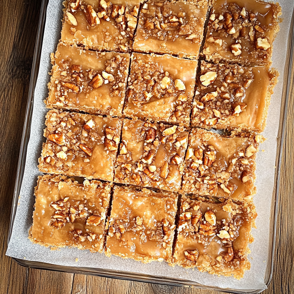 Recipe preparation for Caramel Pecan Cracker Toffee Slabs