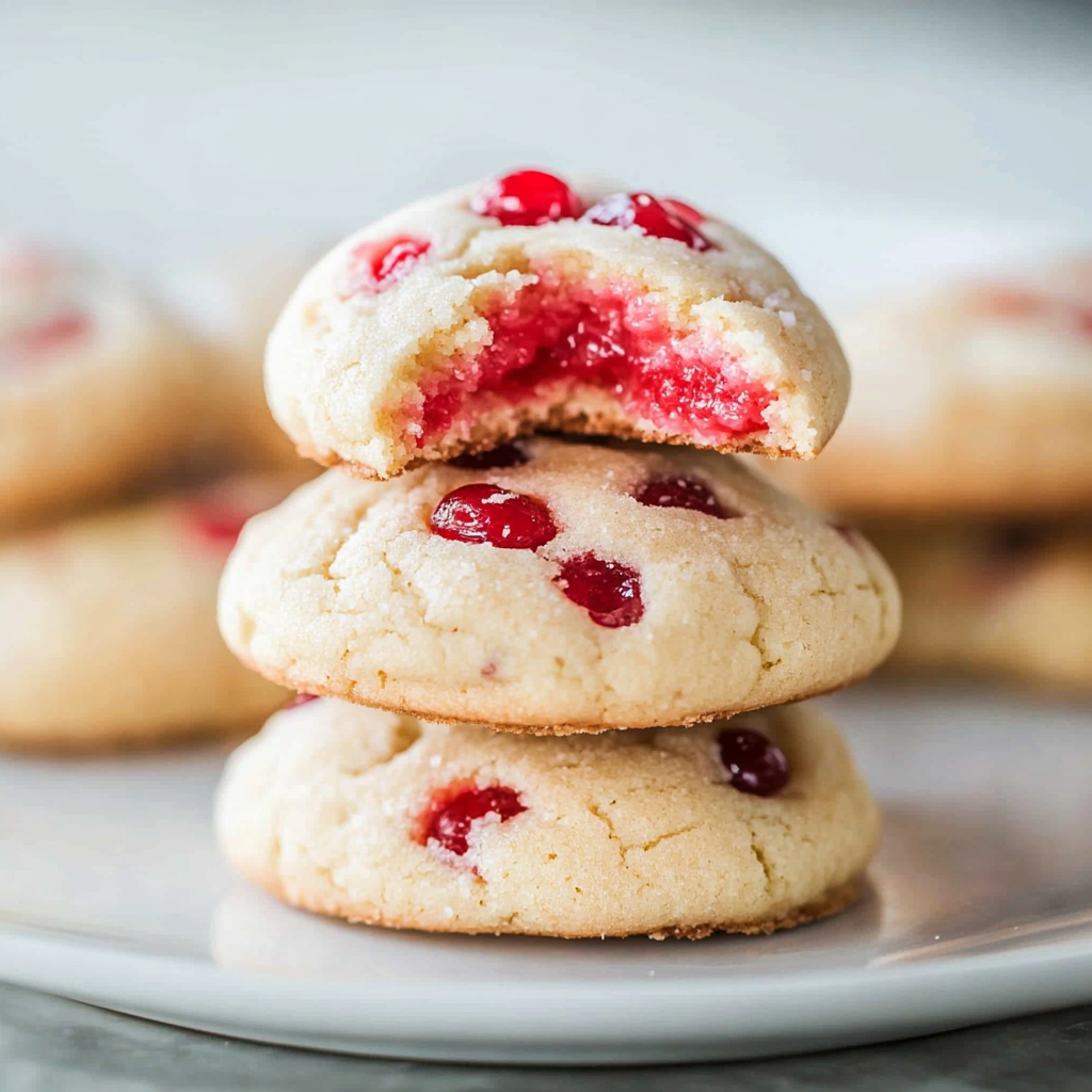 Recipe preparation for Almond Cherry Cookies
