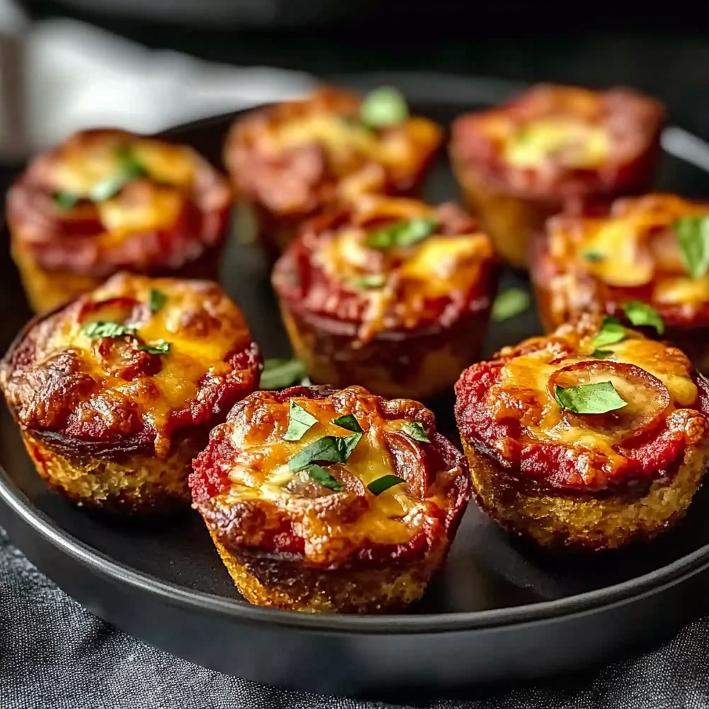 Recipe preparation for Carnivore Pizza Muffins