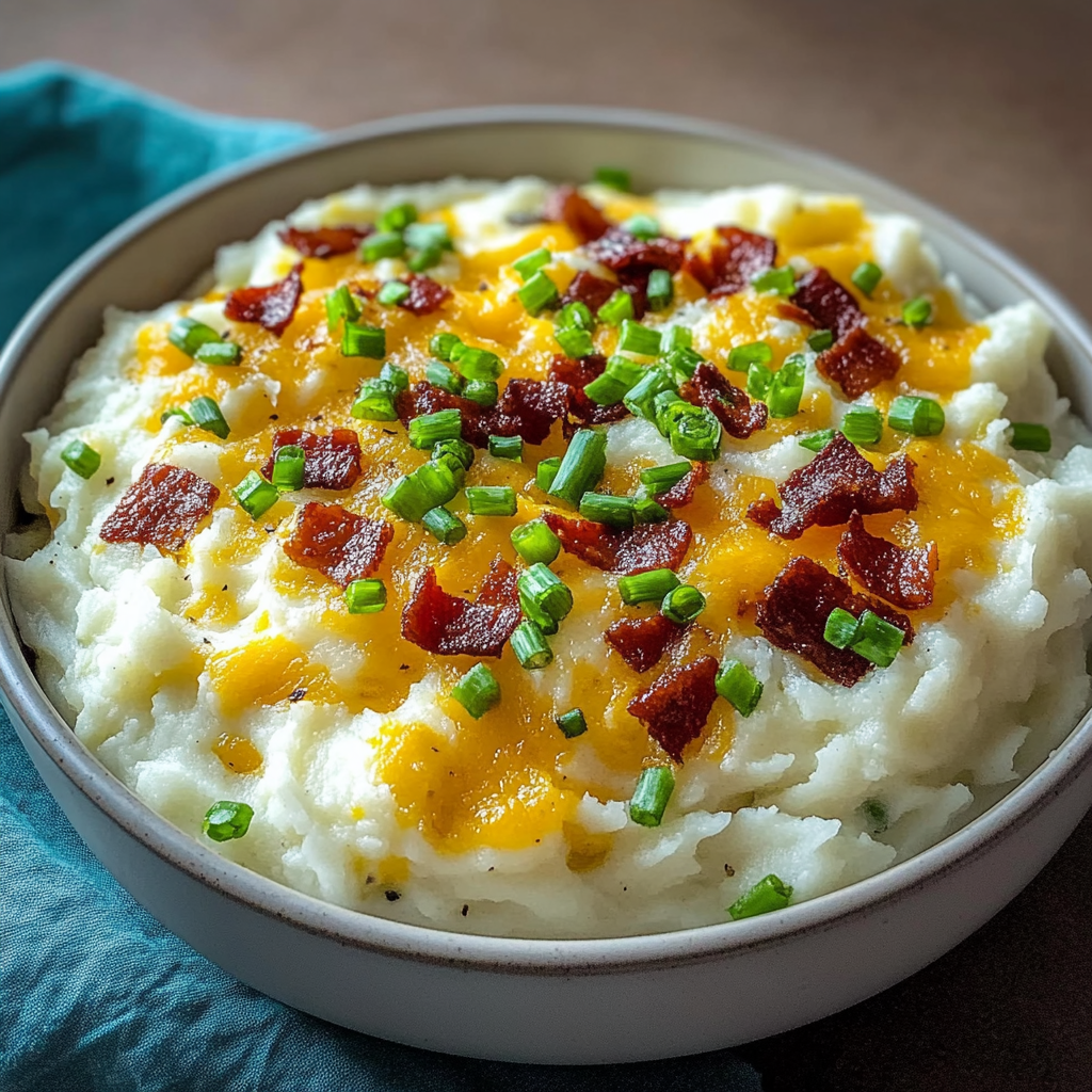 Recipe preparation for Loaded Mashed Potato Bowls