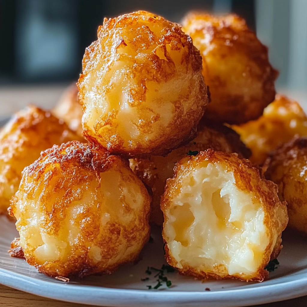 Recipe preparation for Mashed Potato Cheese Puffs