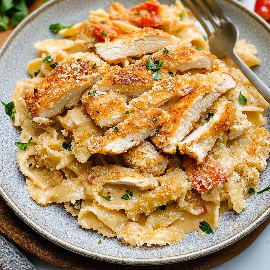 Recipe preparation for Louisiana Chicken Pasta