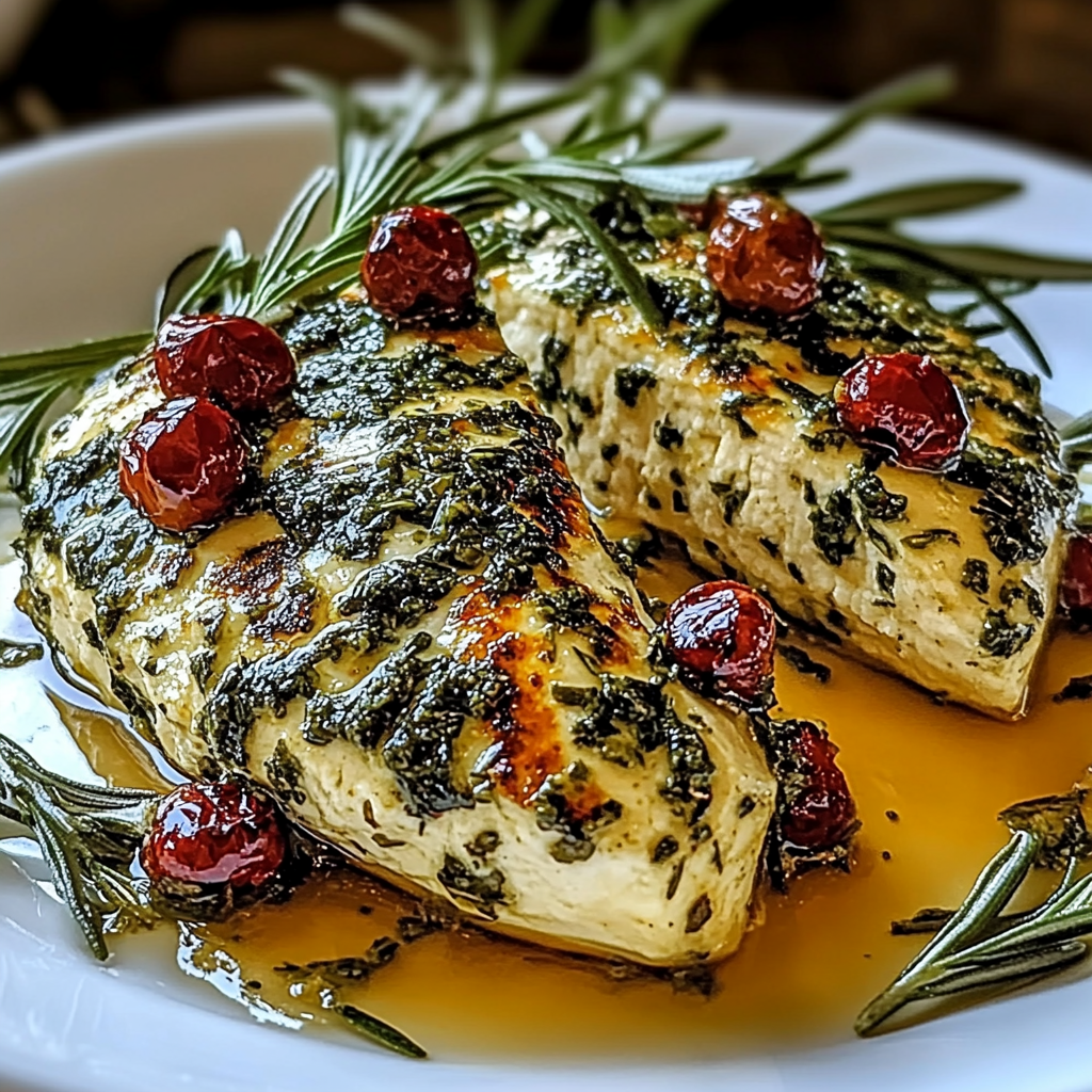 Recipe preparation for mediterranean herb crusted grilled chicken