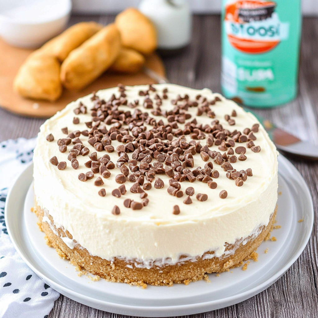 Recipe preparation for cannoli cheesecake