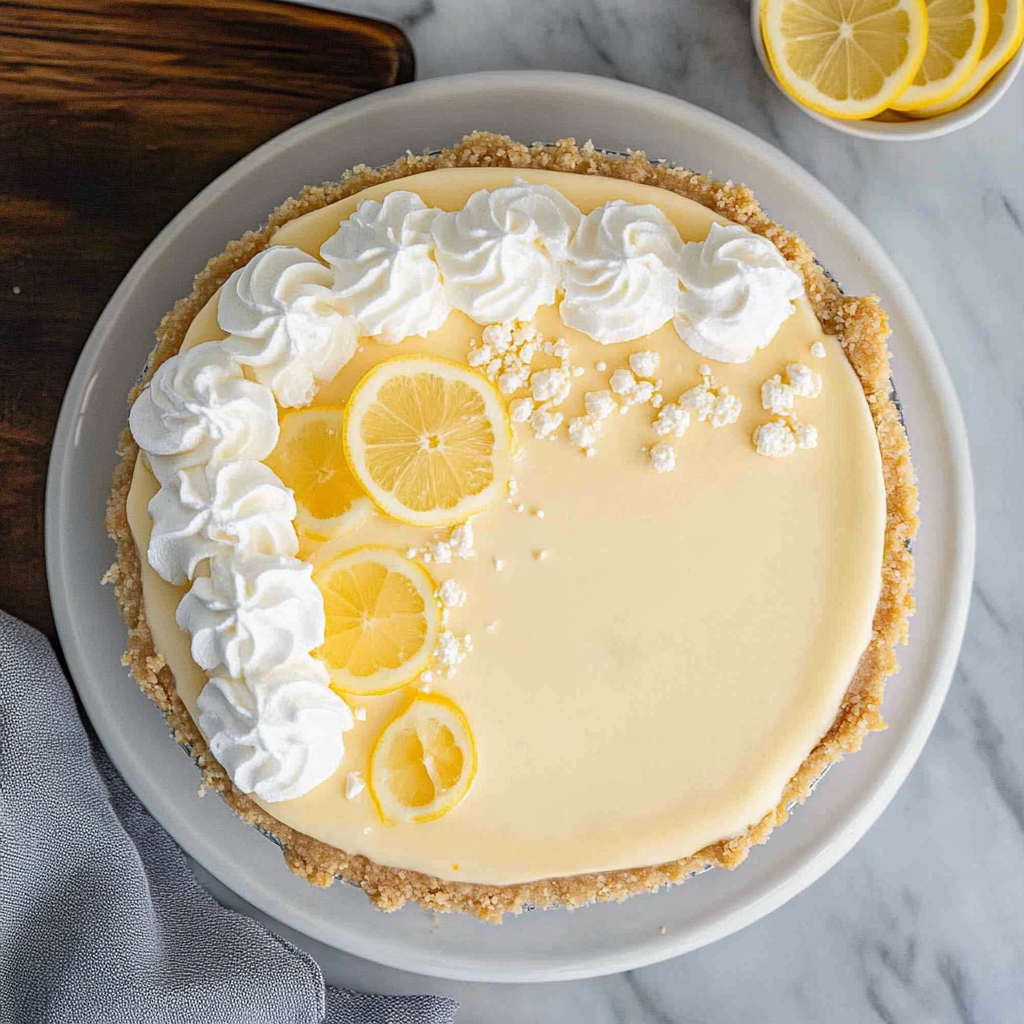 Recipe preparation for lemon cream pie