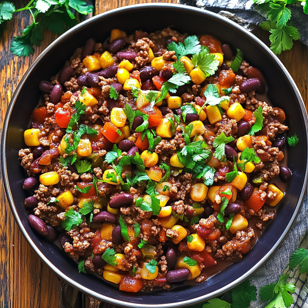 Recipe preparation for Mexican Ground Beef