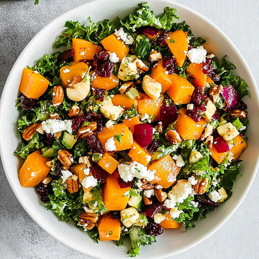 Recipe preparation for Fall Harvest Salad