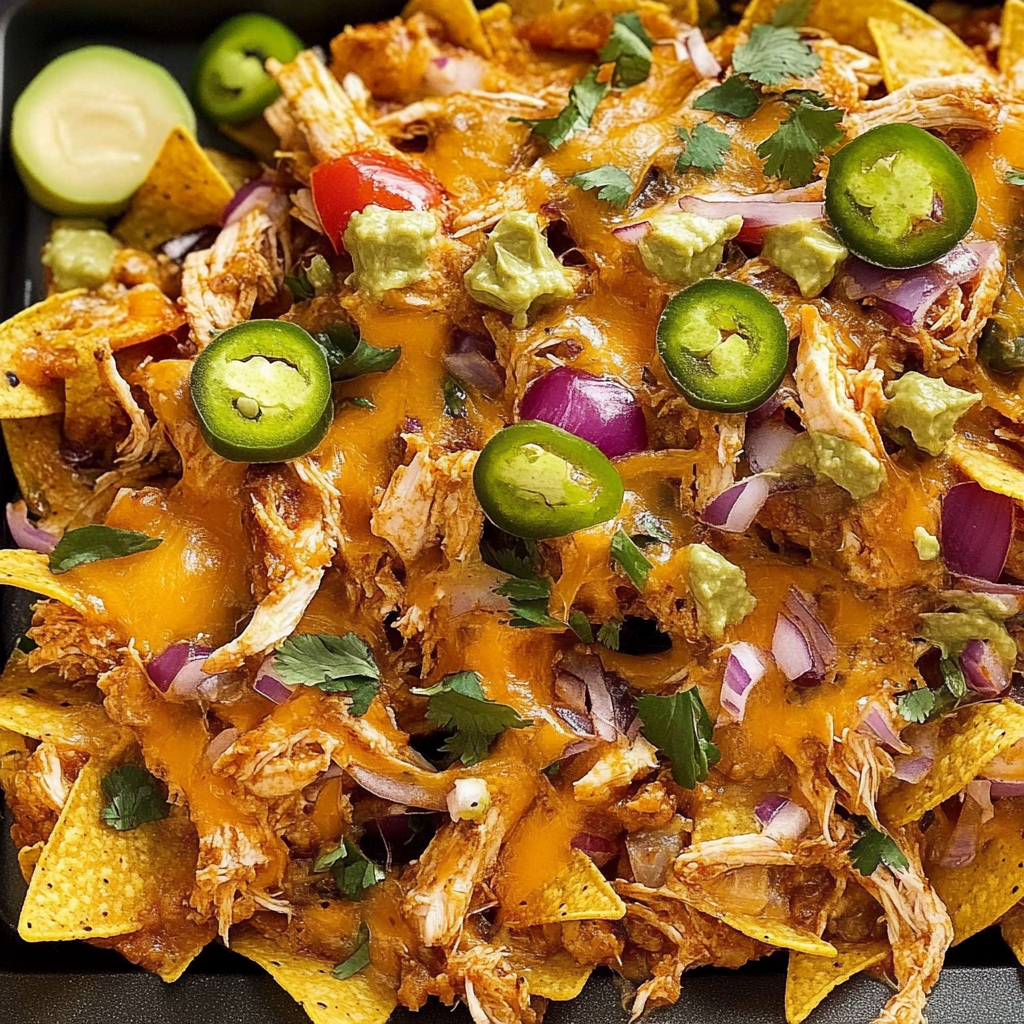 Recipe preparation for chicken nachos recipe
