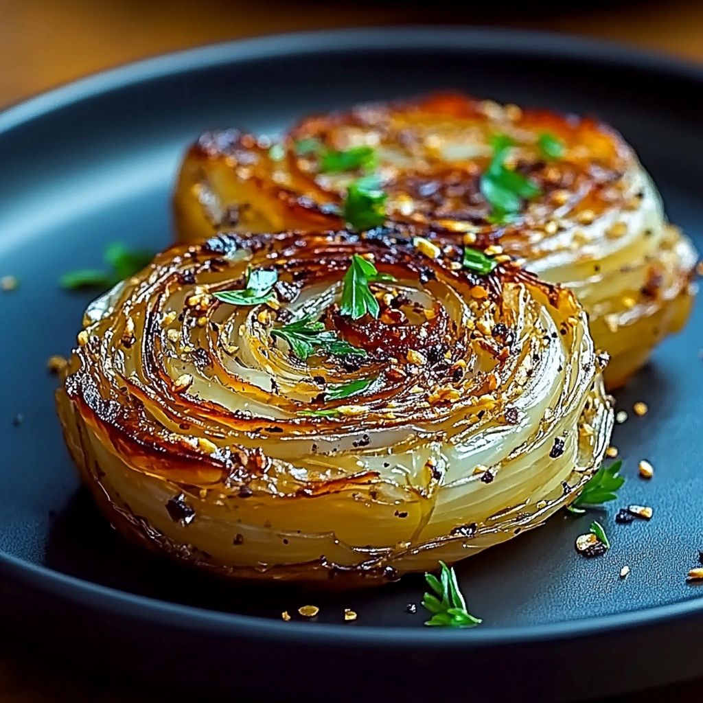 Recipe preparation for Oven Roasted Garlic Cabbage