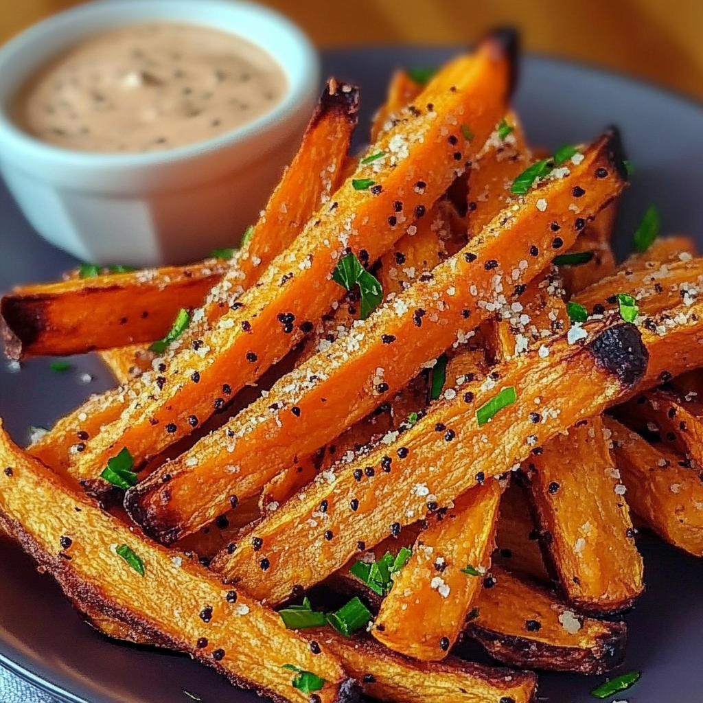 Recipe preparation for Oven Baked Sweet Potato Fries