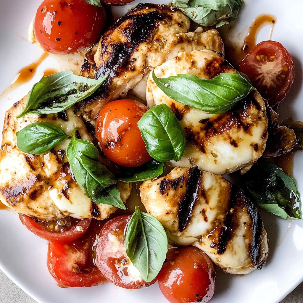 Recipe preparation for Caprese Chicken Skillet