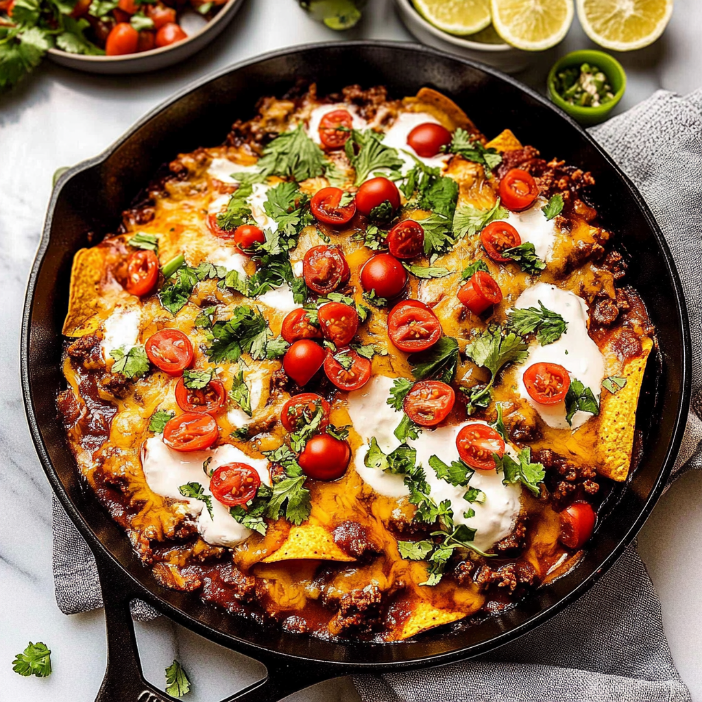 Recipe preparation for Beef Enchilada Skillet
