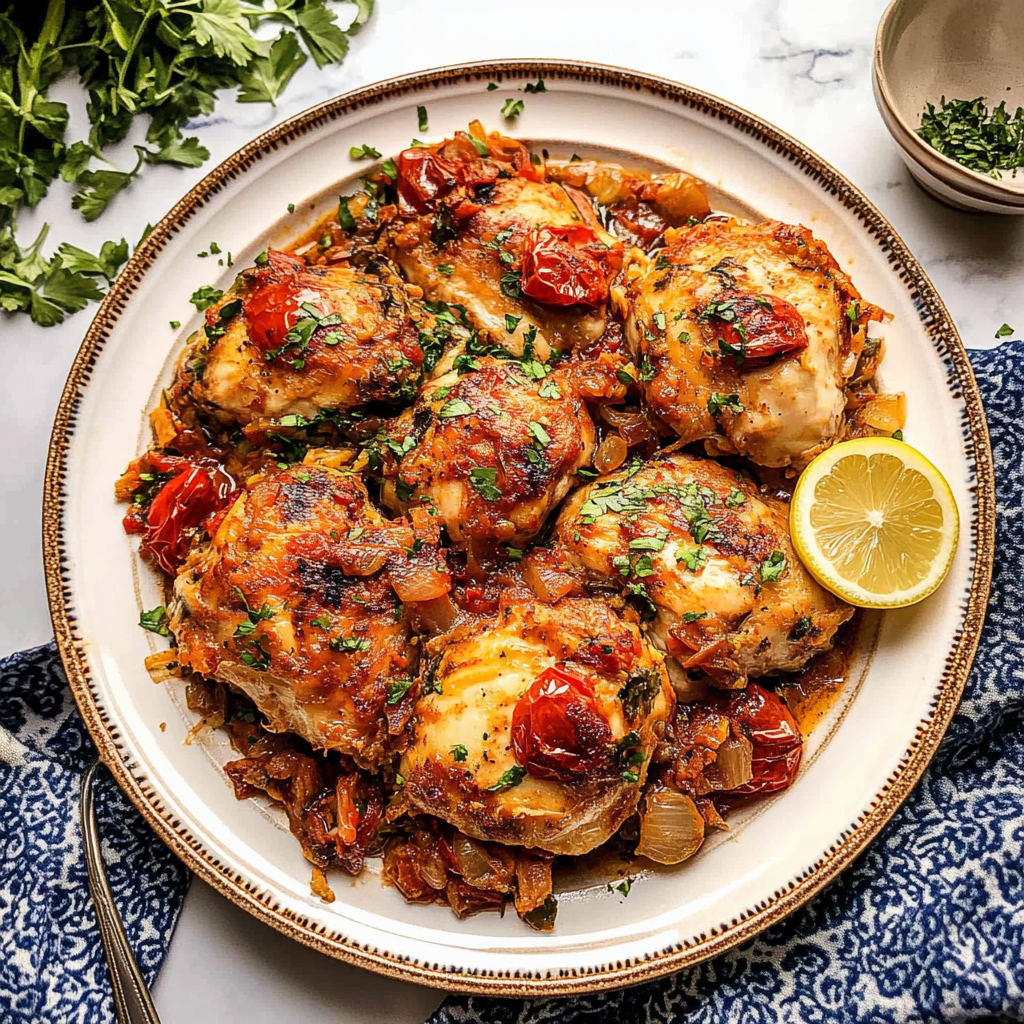 Recipe preparation for Chicken Scarpariello