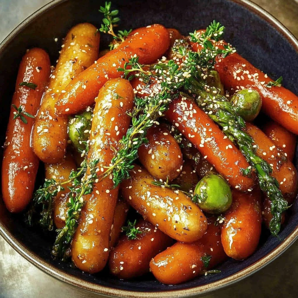 Recipe preparation for Slow-Cooker Maple Glazed Carrots