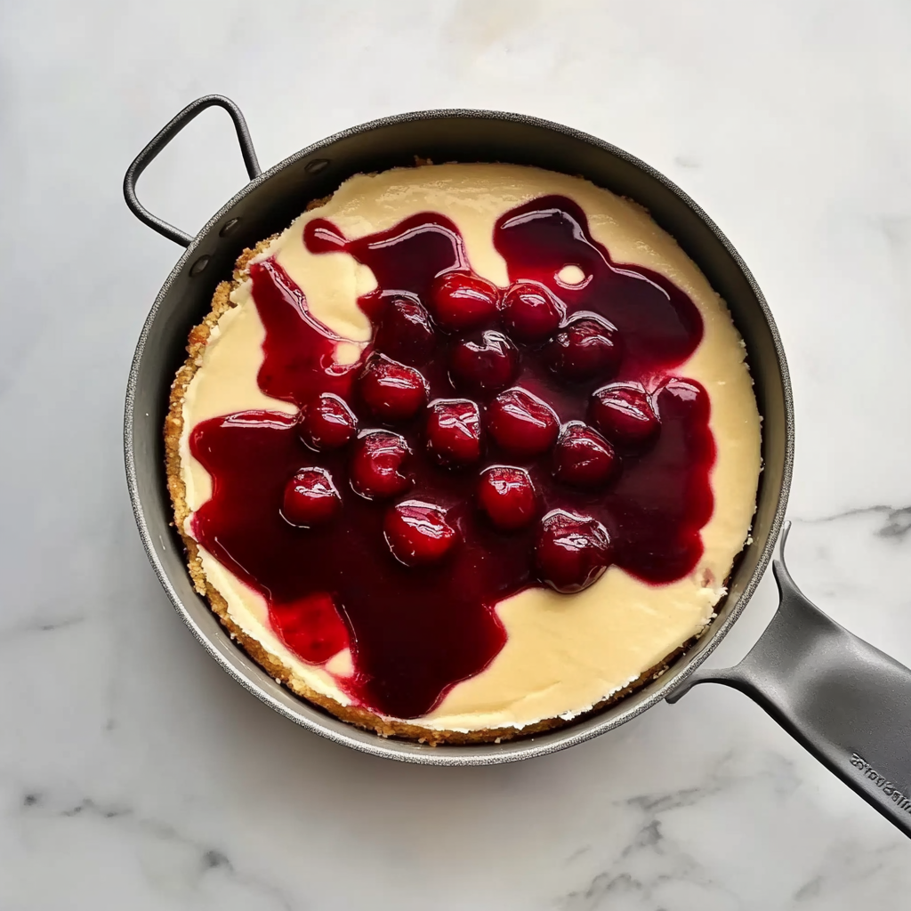 Recipe preparation for Easy Cherry Cobbler Recipe