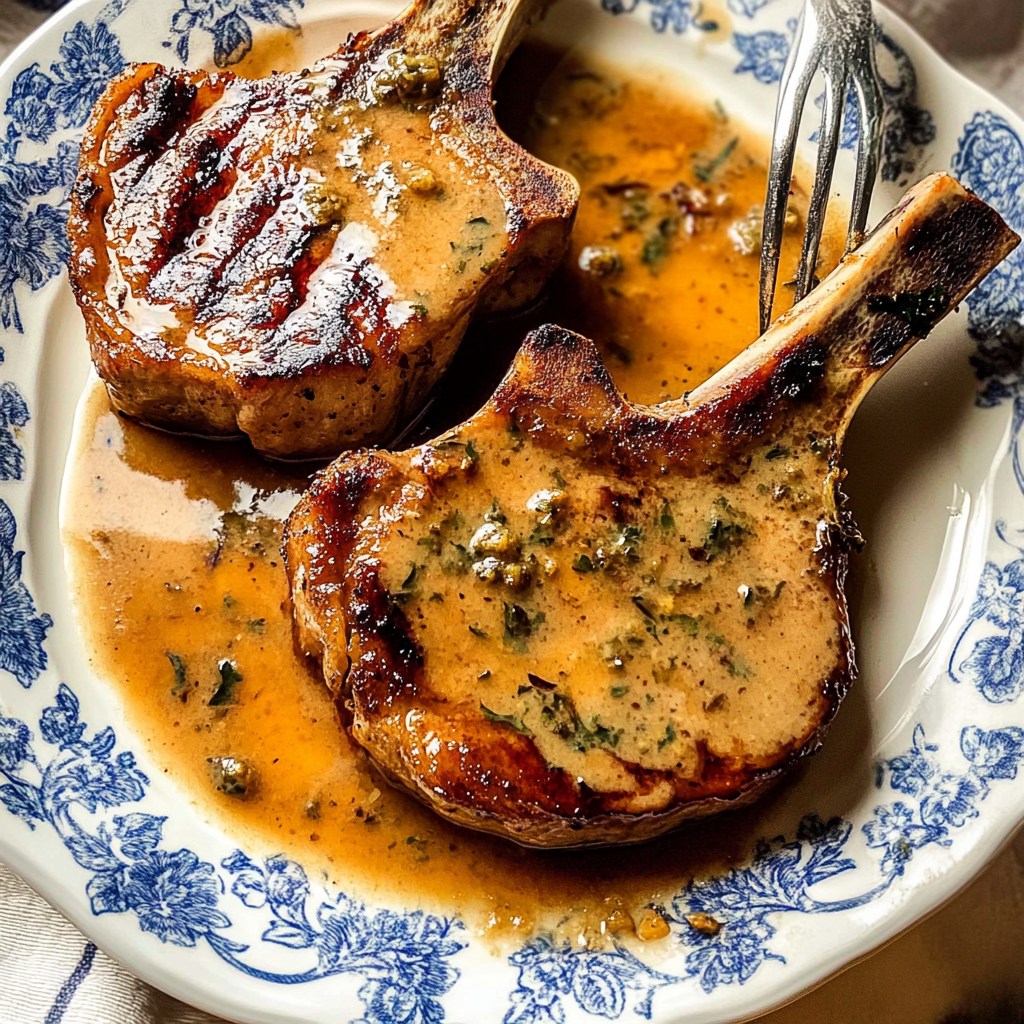 Recipe preparation for cider pork chops