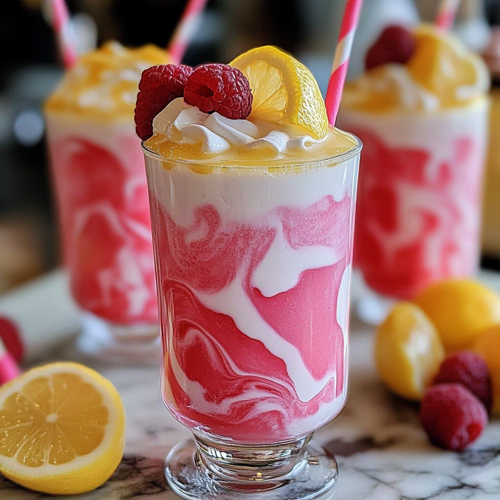 Recipe preparation for Pink Lemonade Drink