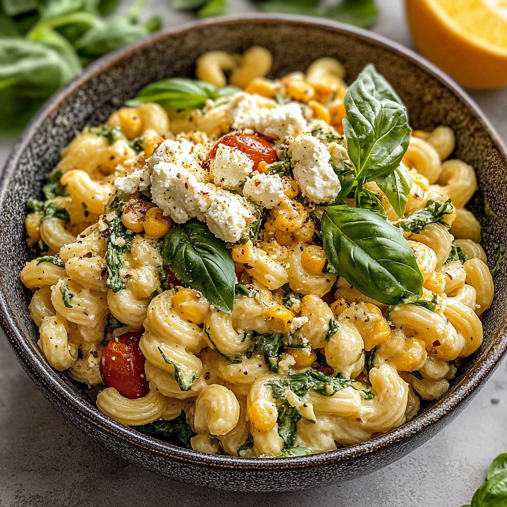 Recipe preparation for Street Corn Pasta Salad