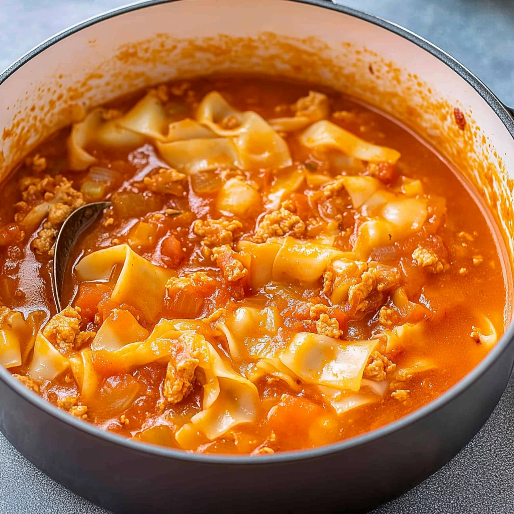 Recipe preparation for Cabbage Roll Soup