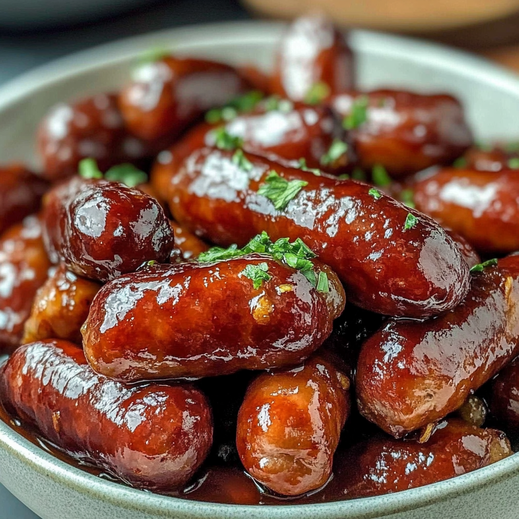 Recipe preparation for Crock Pot BBQ Cocktail Sausage