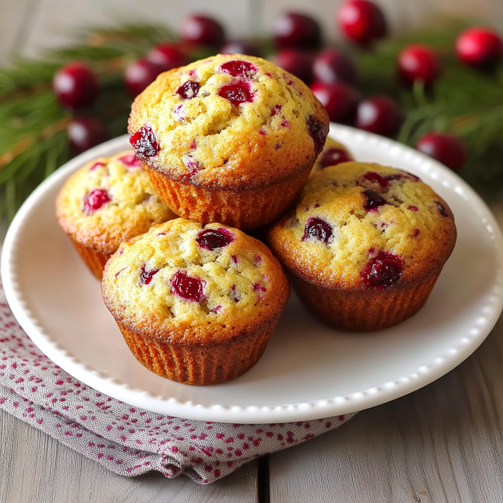 Recipe preparation for fresh cranberry orange muffins