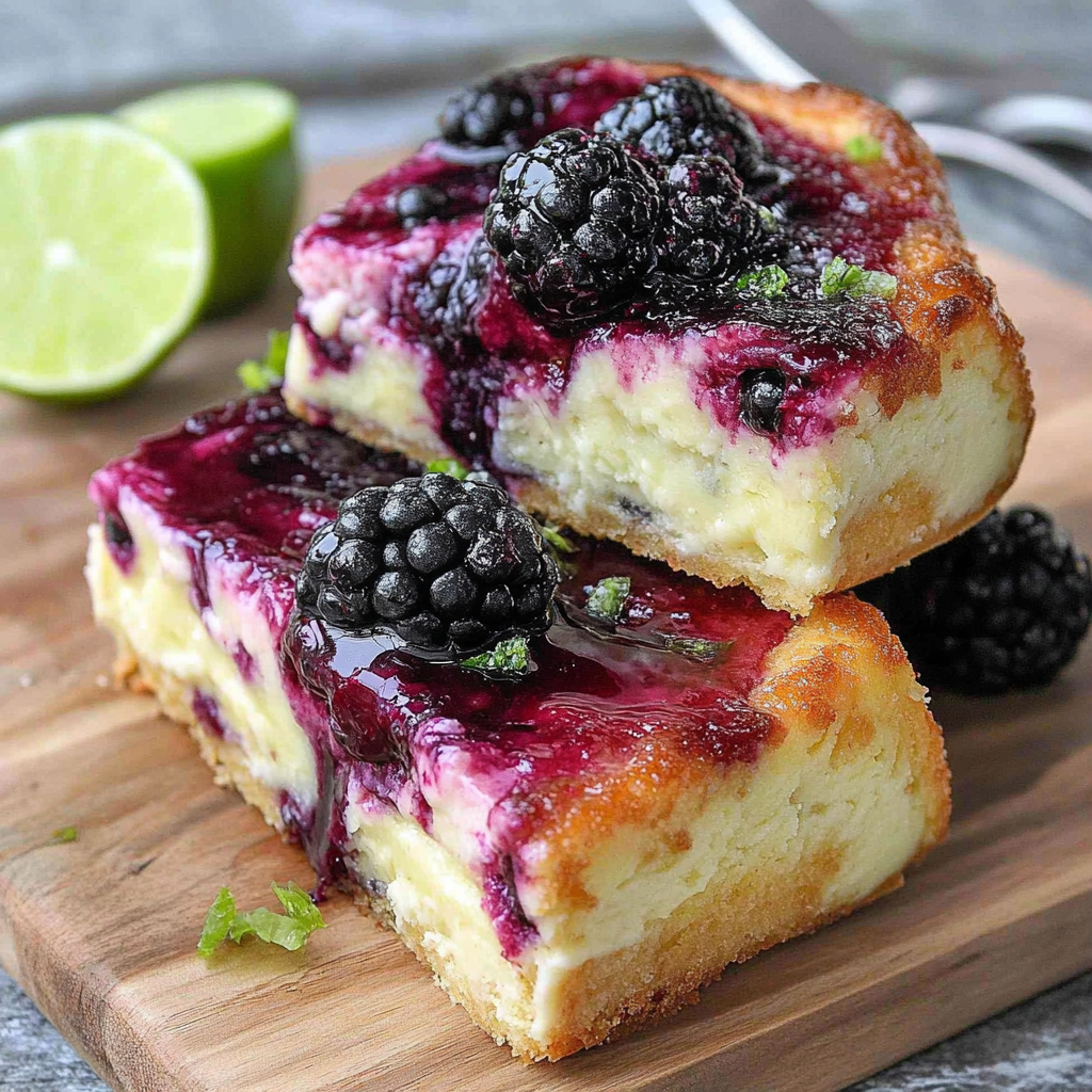Recipe preparation for Blackberry Cheesecake Danish Lime