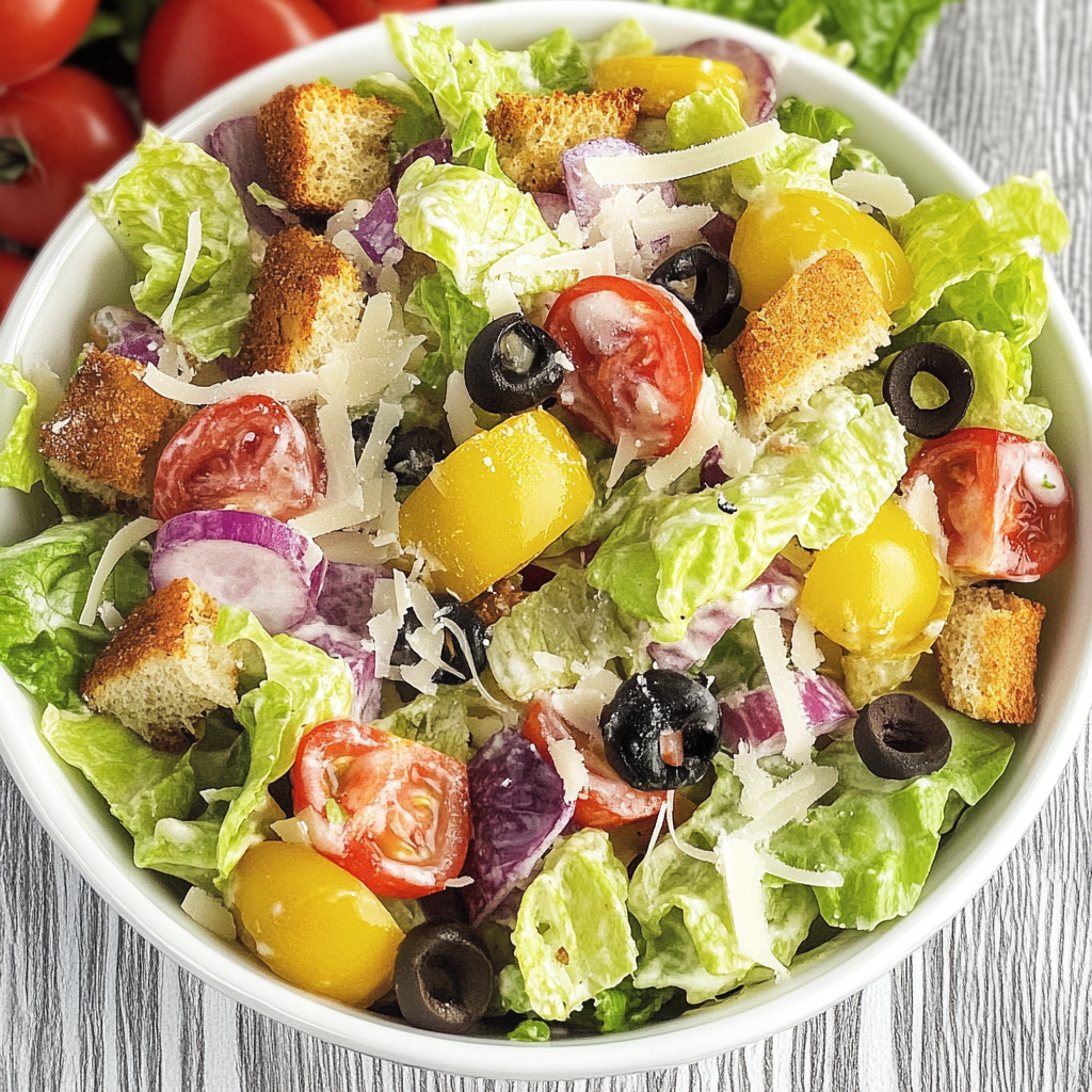 Recipe preparation for Olive Garden Salad