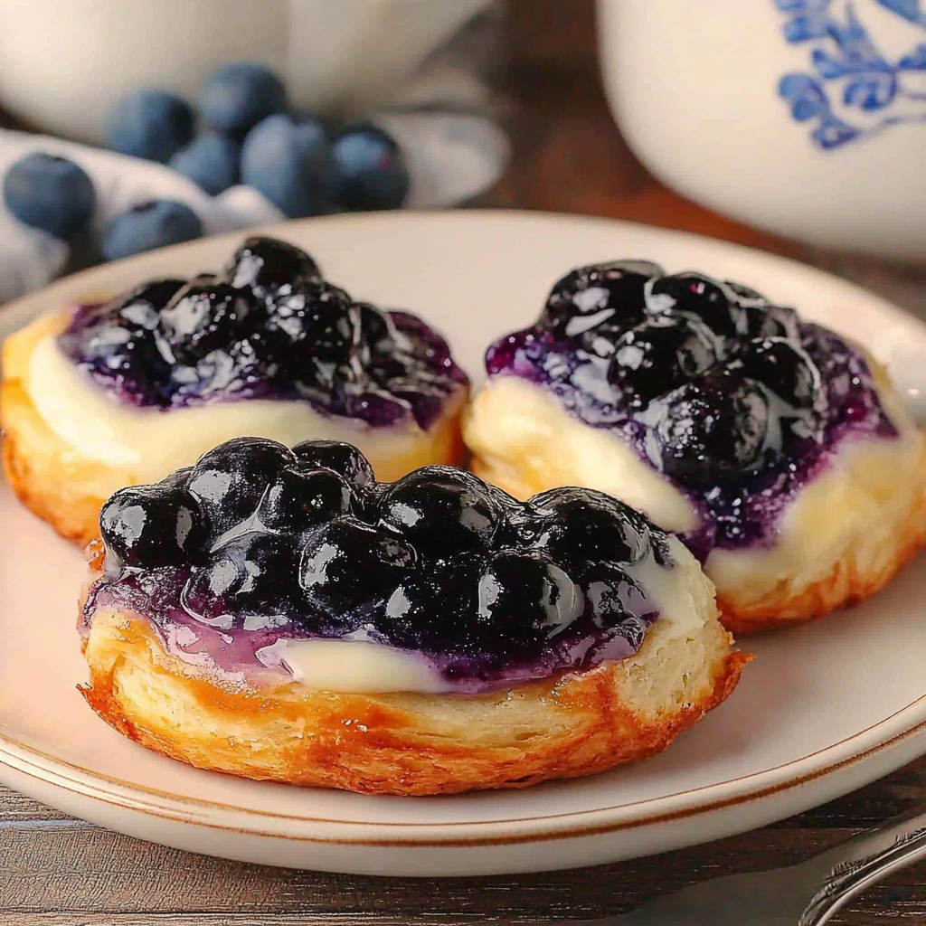 Recipe preparation for Blueberry Danish