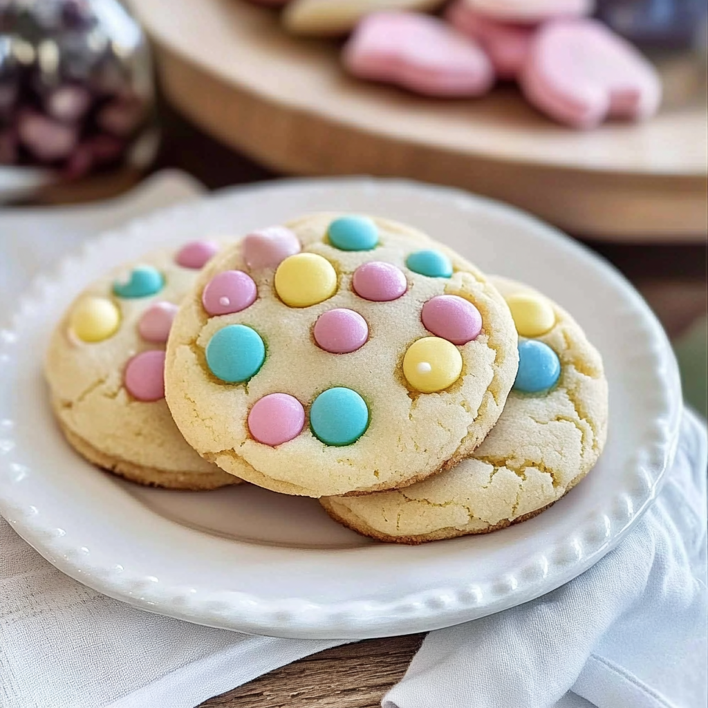 Recipe preparation for Easter Cheesecake Cookies