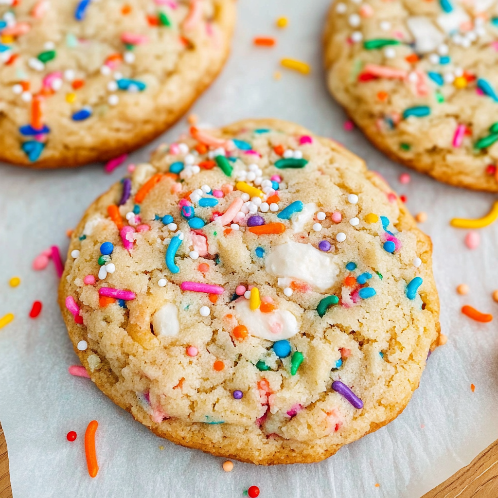Recipe preparation for Funfetti Cake Cookies