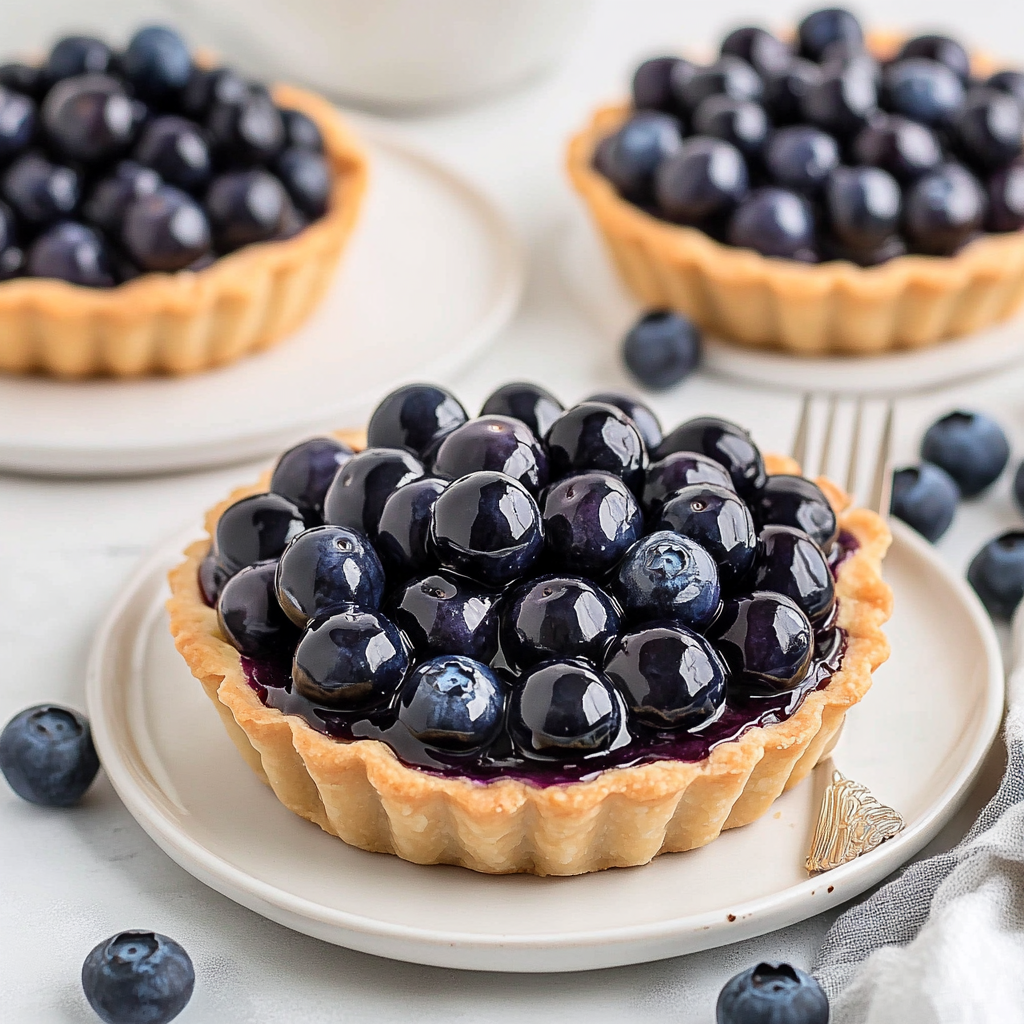Recipe preparation for Blueberry Tartlets