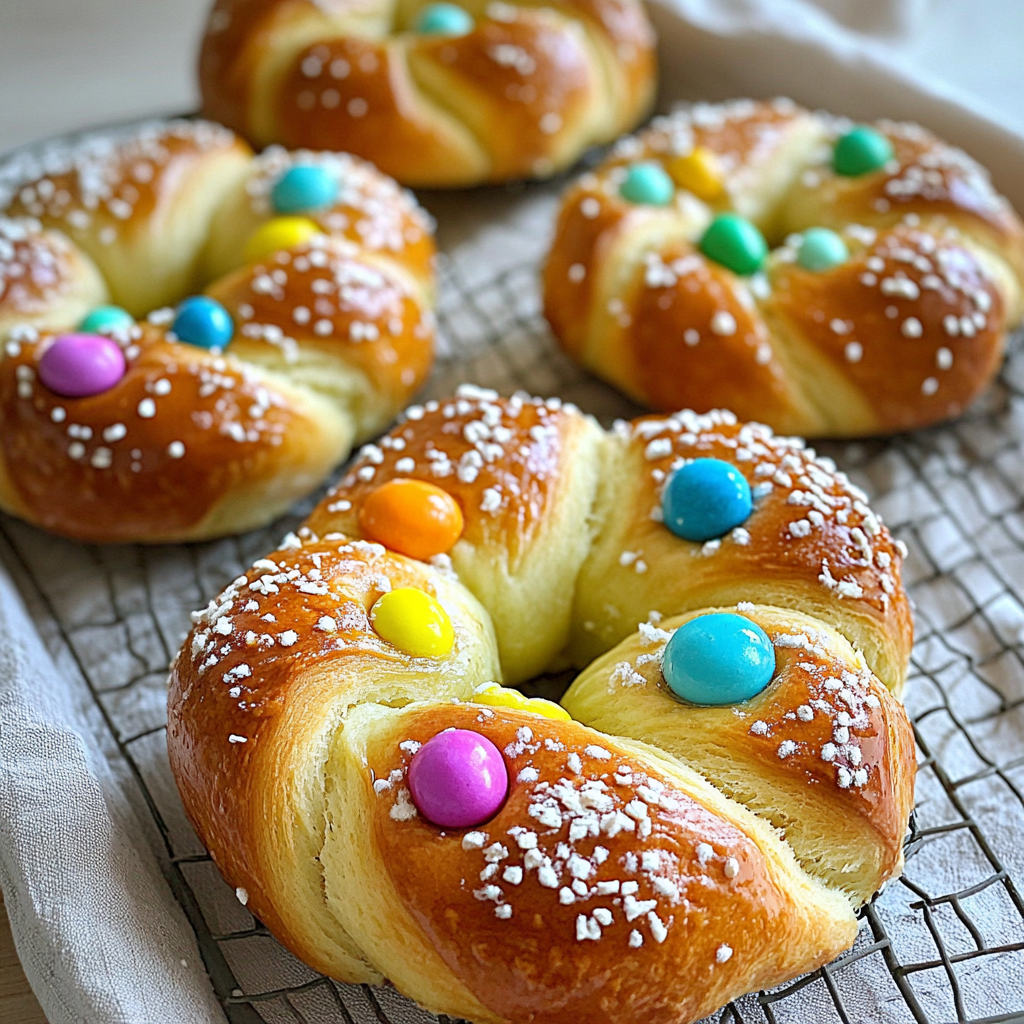 Recipe preparation for Easter Bread