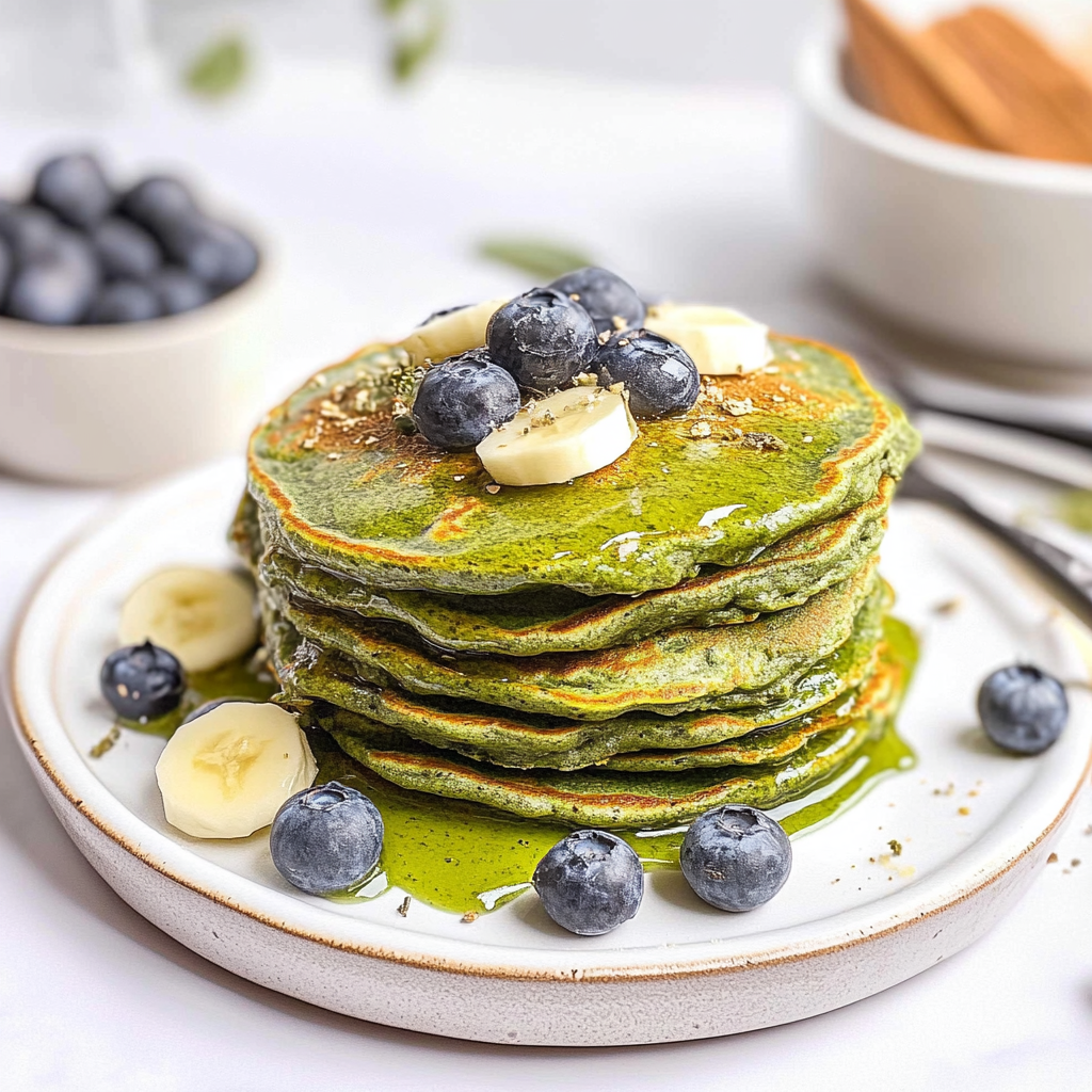 Recipe preparation for Green Pancakes