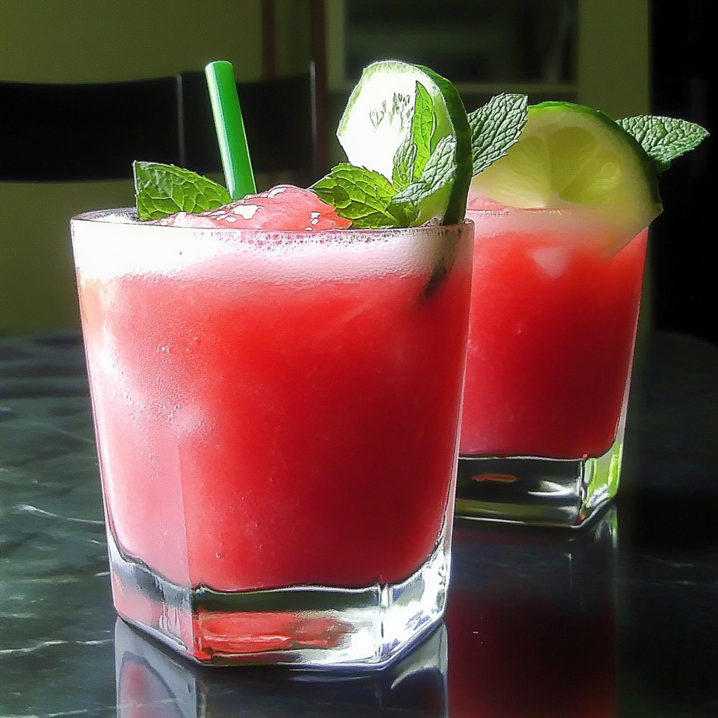 Recipe preparation for Watermelon agua fresca