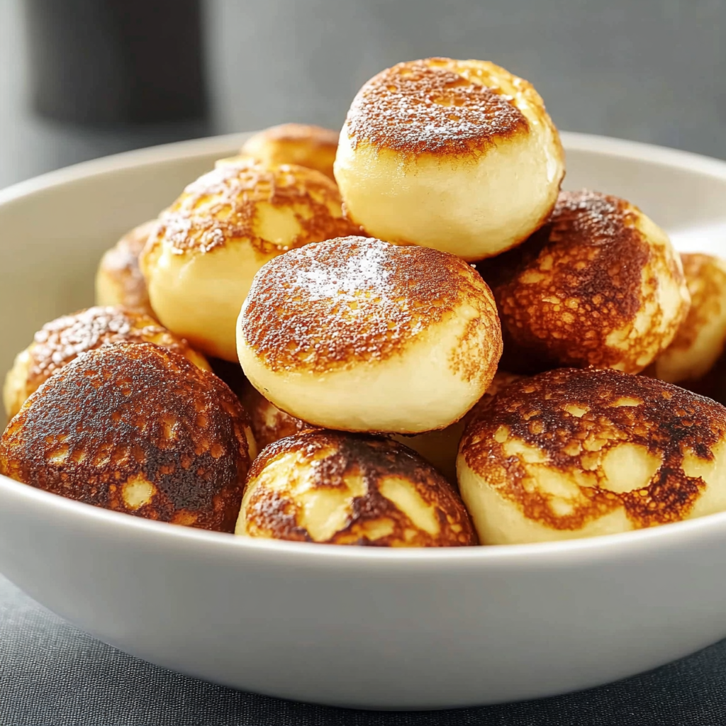 Recipe preparation for Breakfast Pancake Poppers Crave