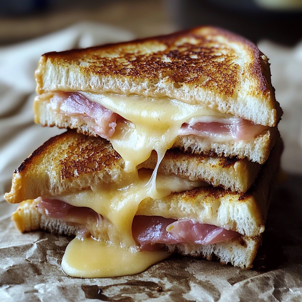 Recipe preparation for Monte Cristo Sandwich