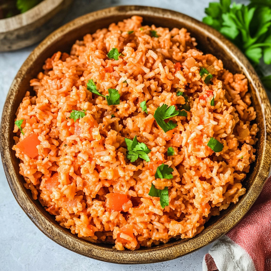 Recipe preparation for Spanish Rice