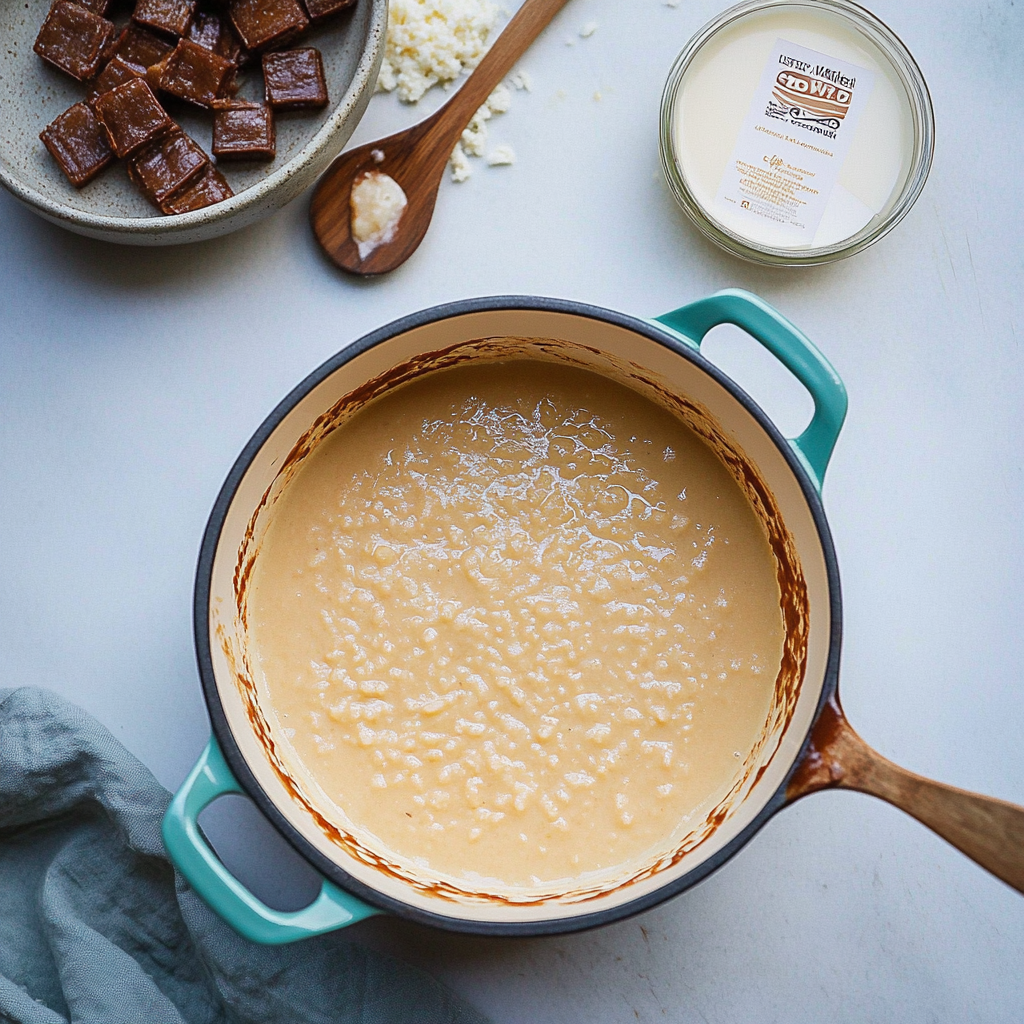 Recipe preparation for Dulce de Leche Pudding Recipe