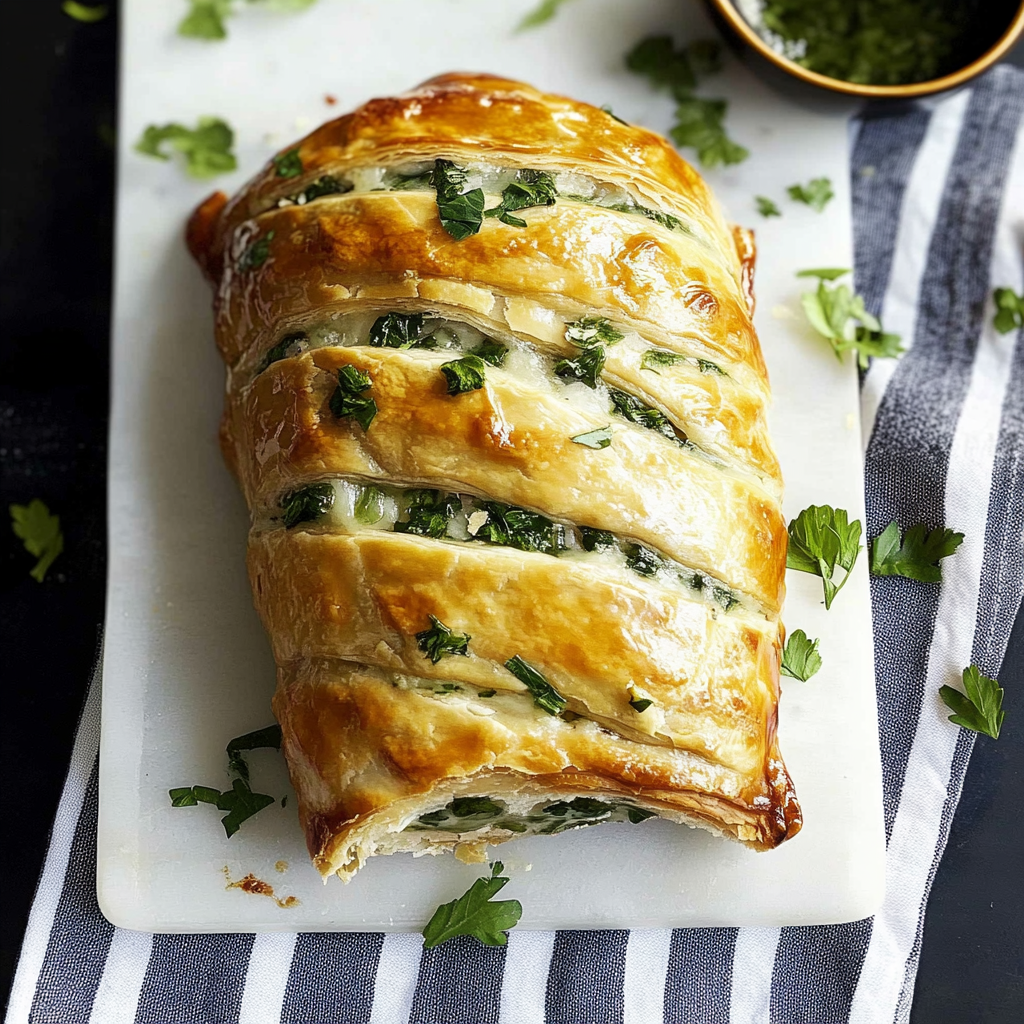 Recipe preparation for Salmon Wellingtons